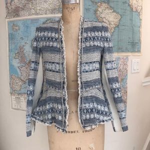 Rebecca Taylor tweed & chain blazer size 8